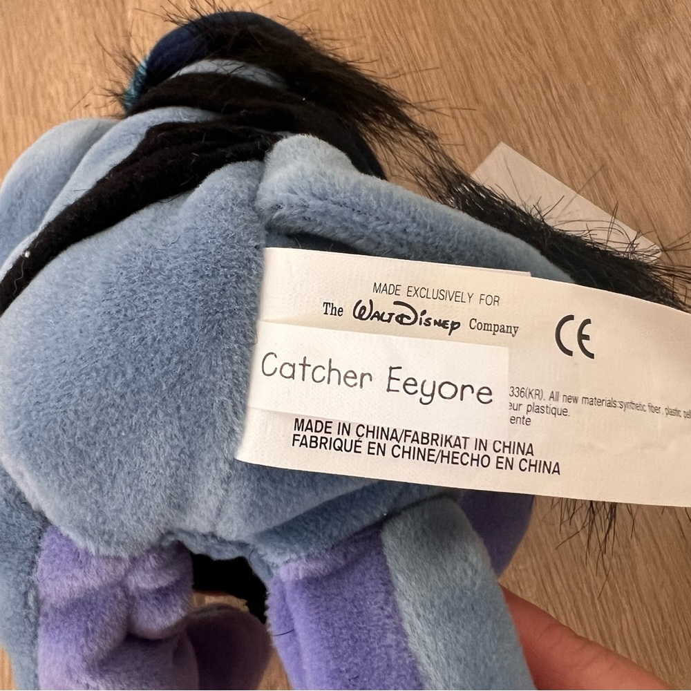 Disney‎ Store Collection Catcher Eeyore 8" Stuffed Plush Toy 1999 NWT Vtg - Picture 5 of 6